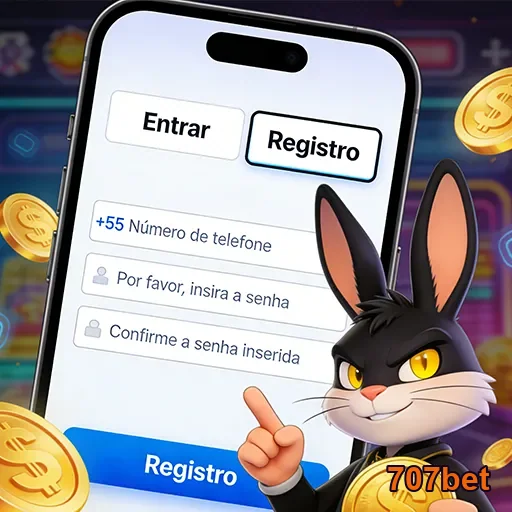 Usuário acessando cassino ao vivo pelo app 707bet